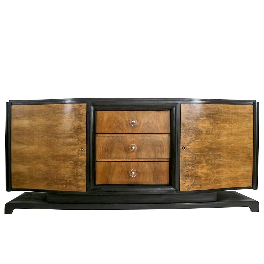 FRENCH ART DECO CUBIST MODERNIST SIDEBOARD DOMINIQUE ADNET - 5