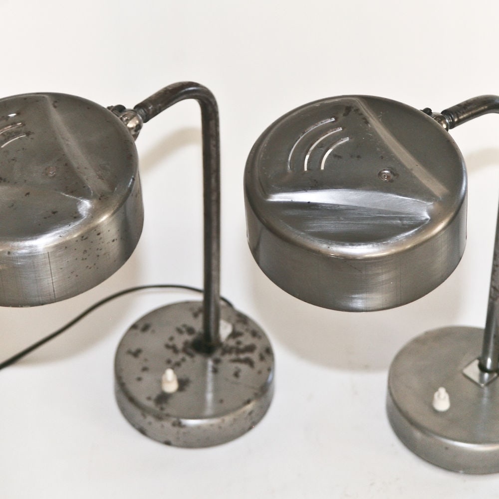 Kaiser Idell Style BAHAUS PAIR OF INDUSTRIAL TASK LAMP - 2