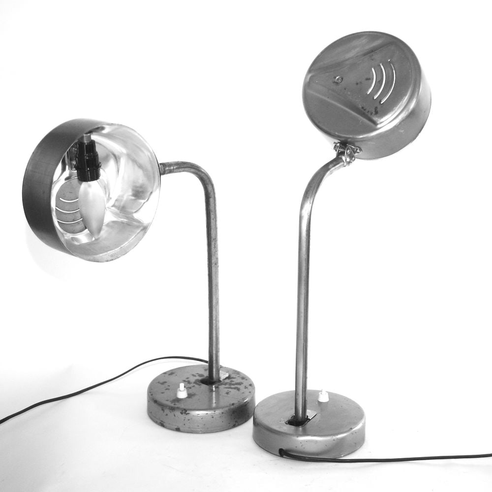 Kaiser Idell Style BAHAUS PAIR OF INDUSTRIAL TASK LAMP - 4