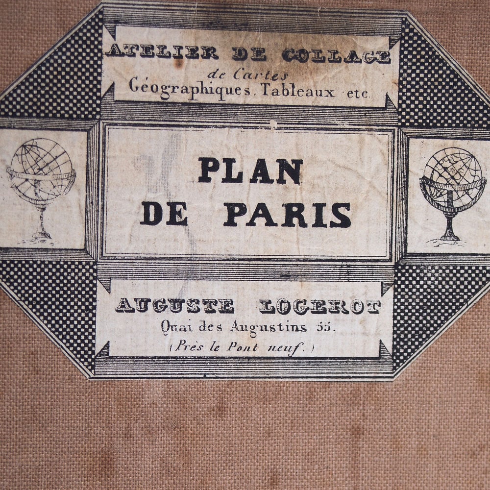 French Paris map Logerot Paris 1843 guide de l'etranger - 4