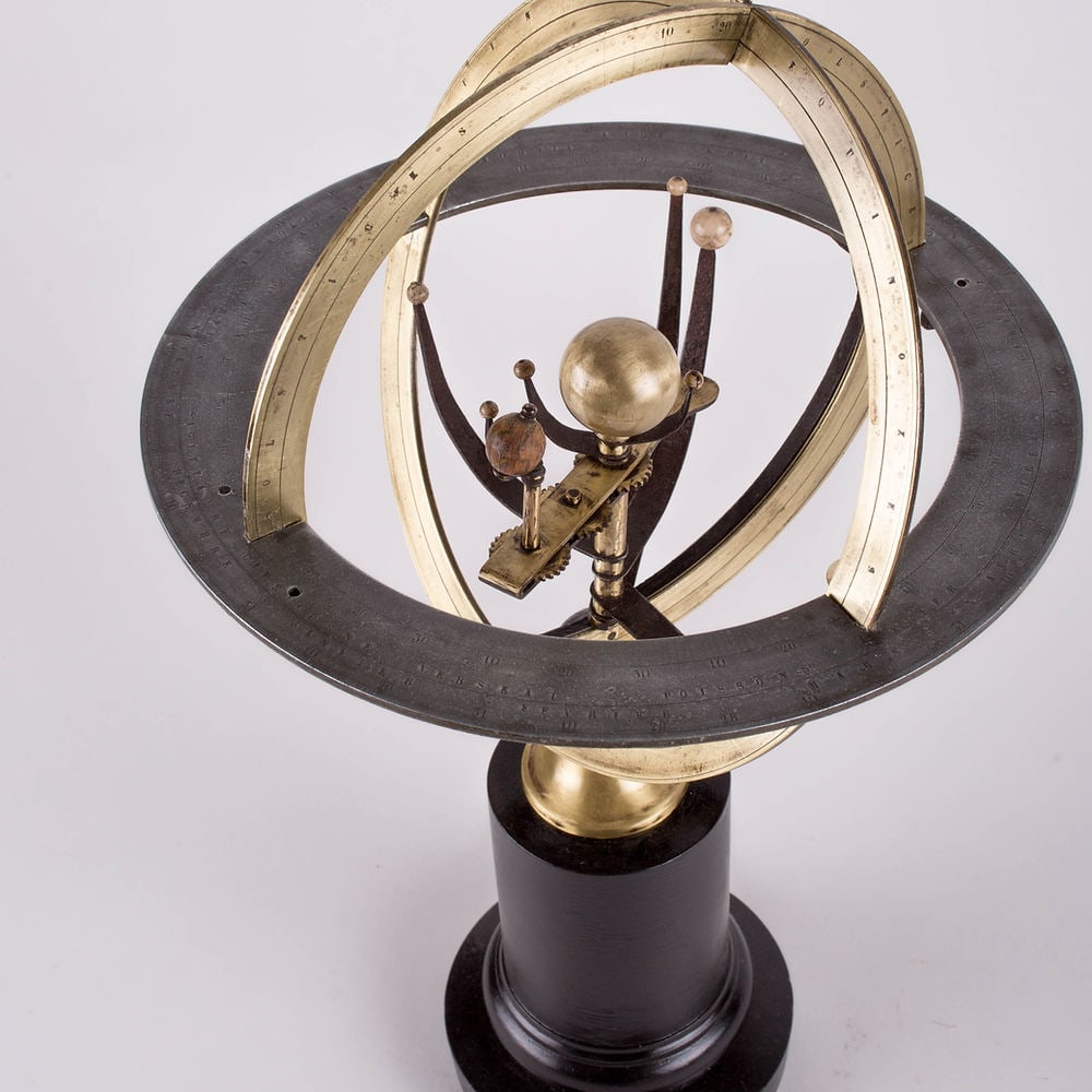 French Copernican Armillary Sphere Brass Charles Dien 1830 - 4