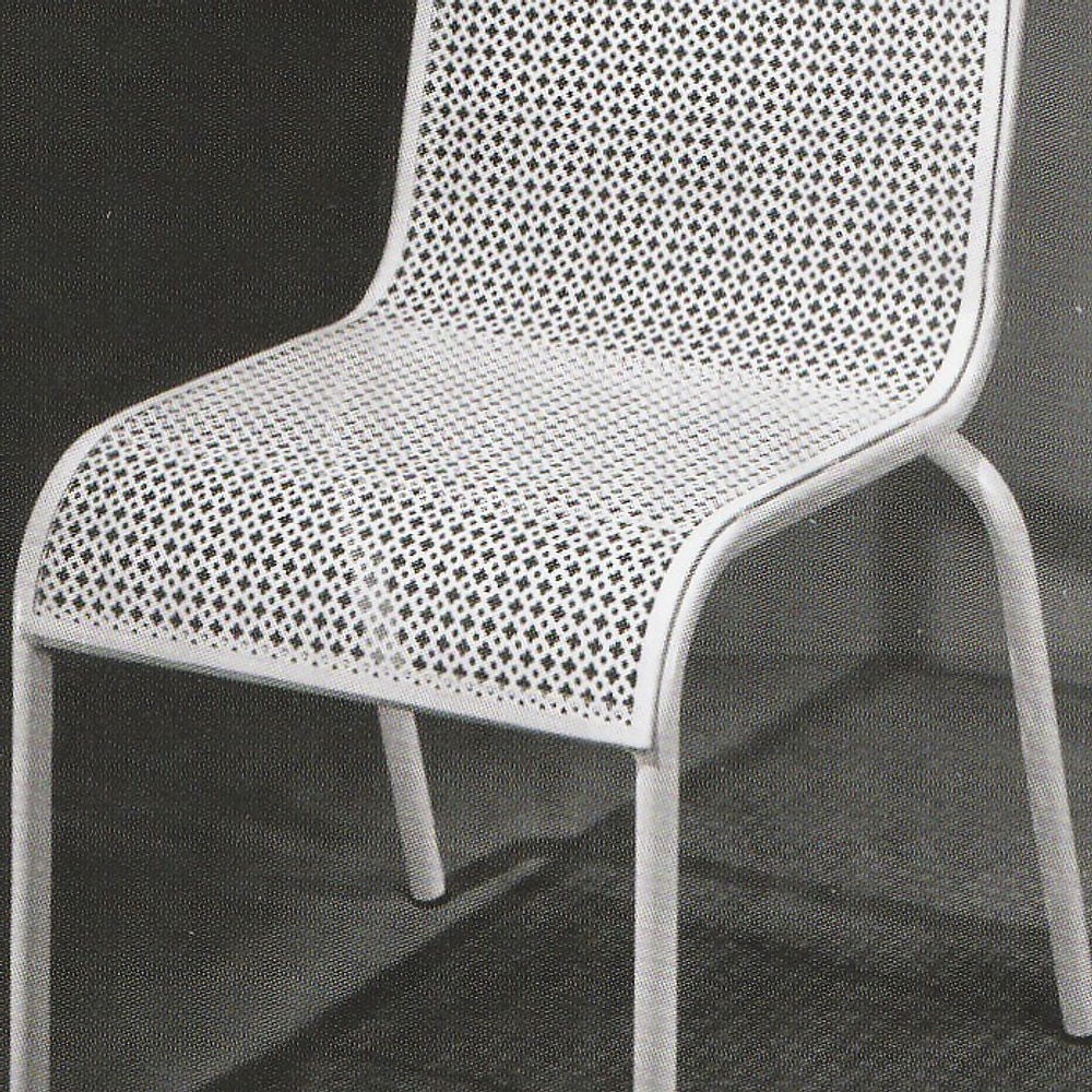 MATHIEU MATEGOT set of 4 metal armchair Cad rigitulle french mid century - 10