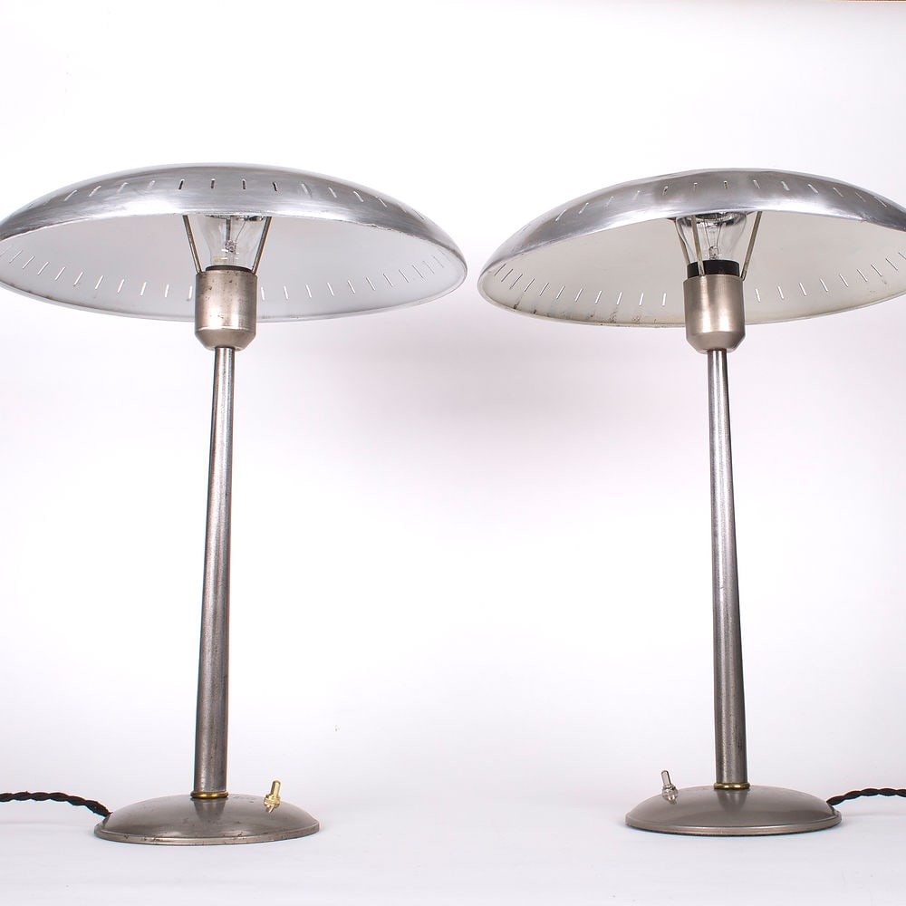 Pair of 1950's Philips Desk Lamp designed by Louis Kalff Senior - 5
