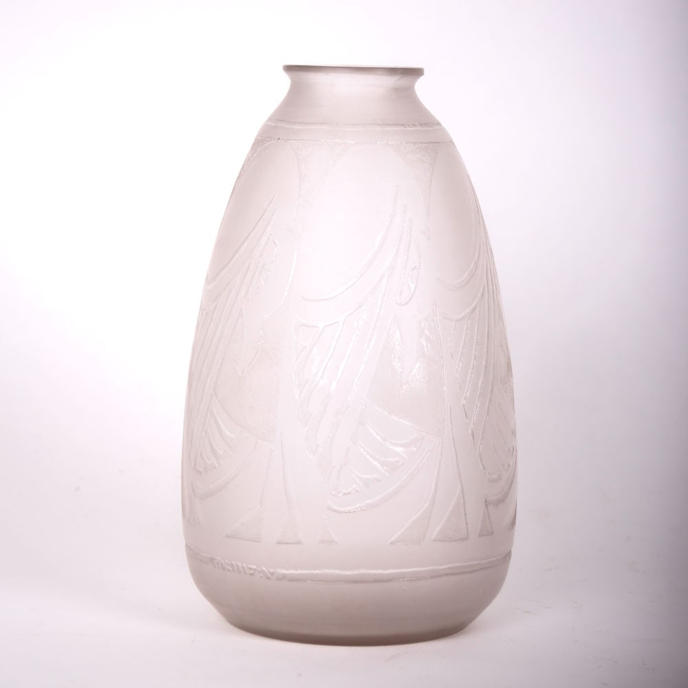 French Art deco D'Avesn vase signed - 2