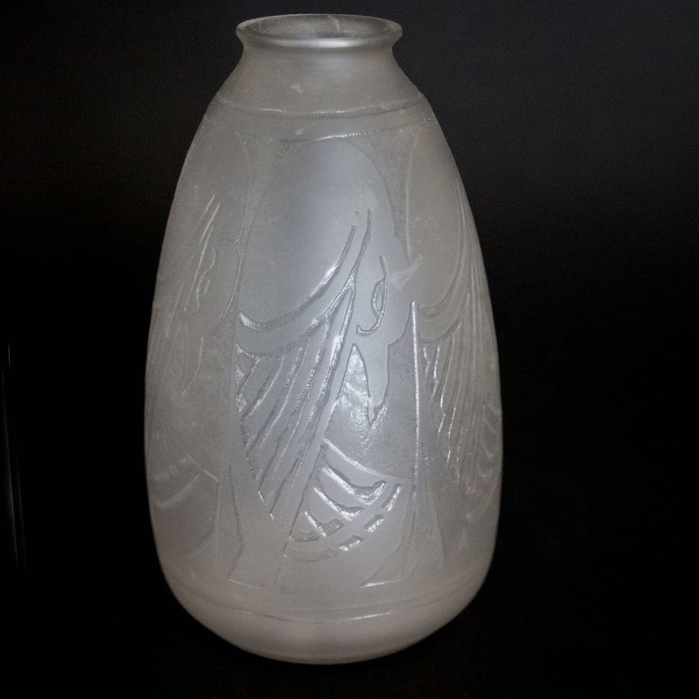 French Art deco D'Avesn vase signed - 3