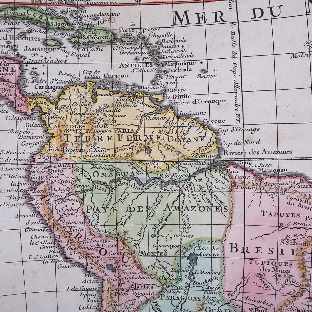 De L'ISLE/ BUACHE, Ph. Map of America drawn up for the use of the King1722 - 2