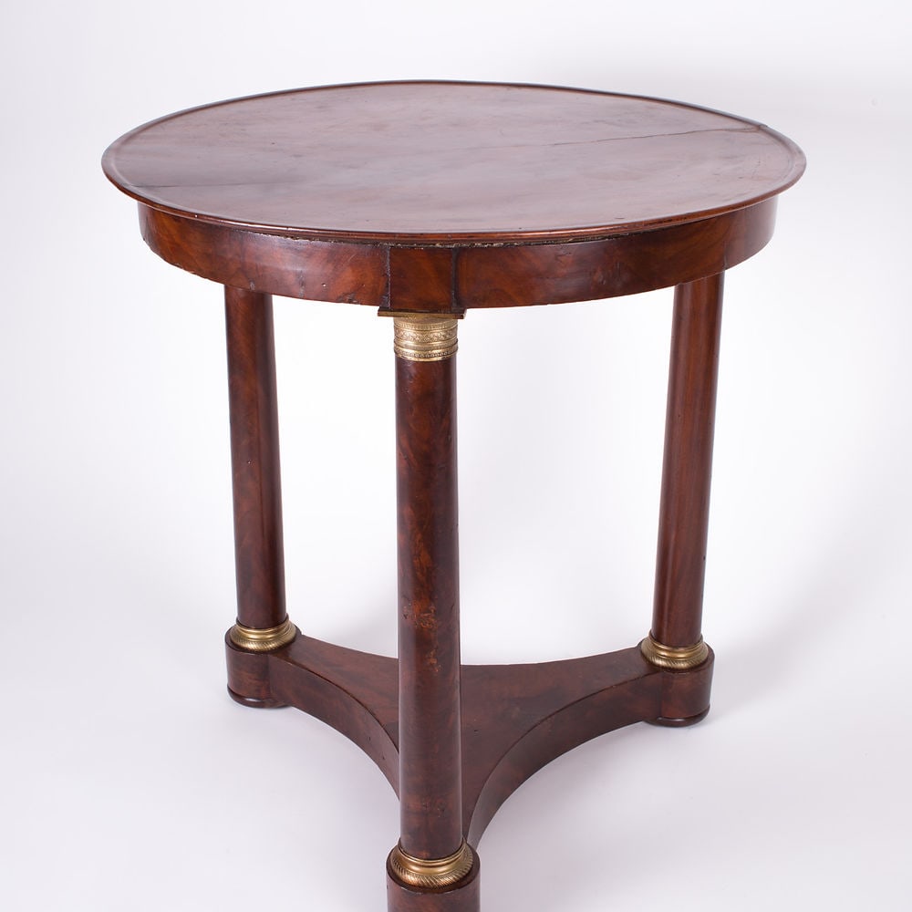 French Empire side table 1800's with original ormoulu "gilt bronze" - 2