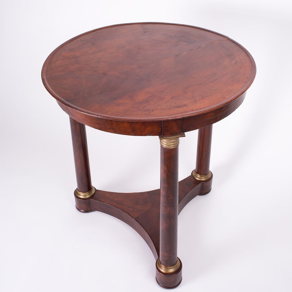 French Empire side table 1800's with original ormoulu "gilt bronze" - 3