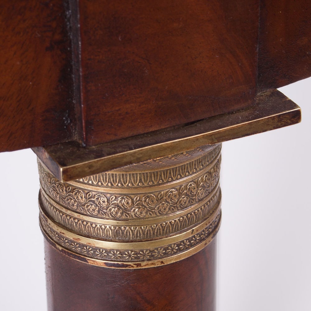 French Empire side table 1800's with original ormoulu "gilt bronze" - 4