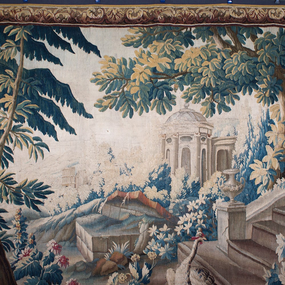 Large French verdure forest Hand weaved 18th. Aubusson - 4