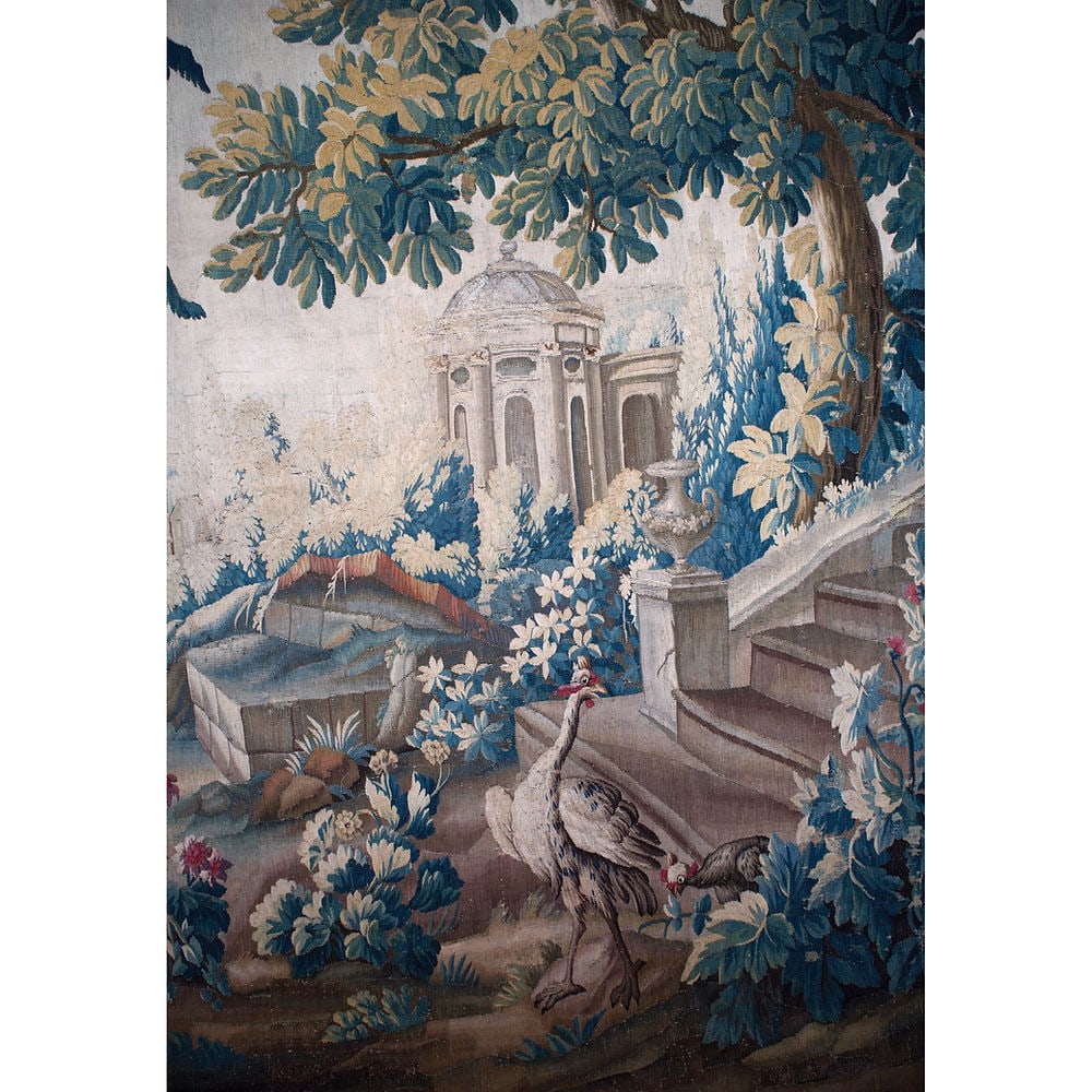 Large French verdure forest Hand weaved 18th. Aubusson - 7