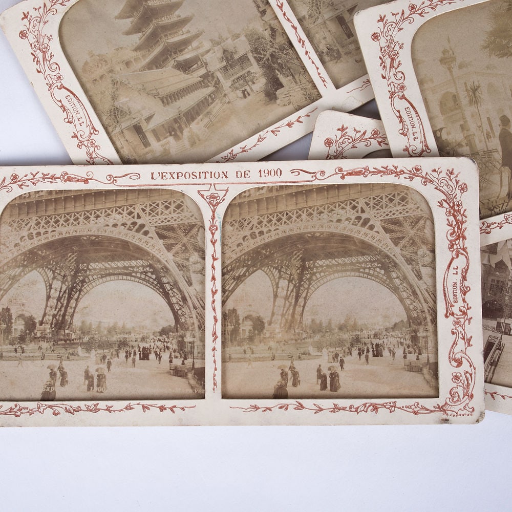 Antique French stereoscopic viewer 19th. with 30 views - 3