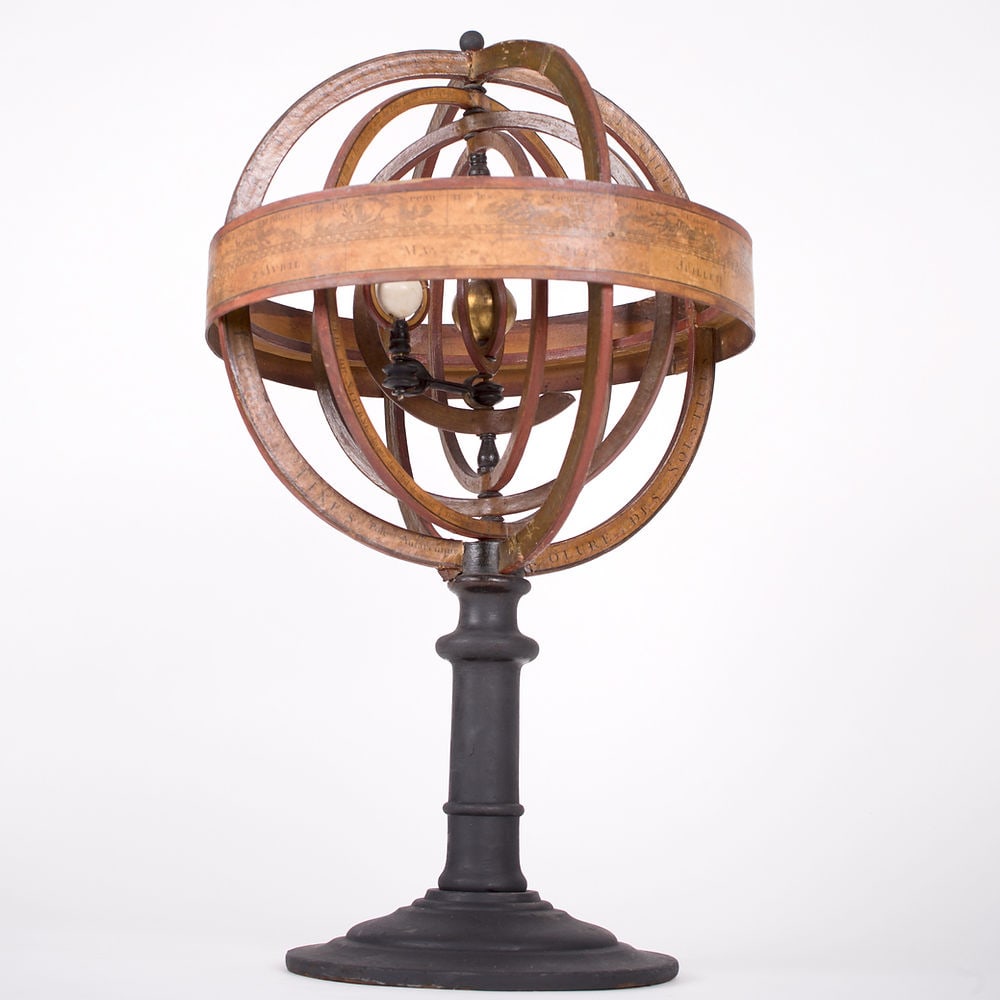French Copernican heliocentric Armillary Sphere Delamarche - 2