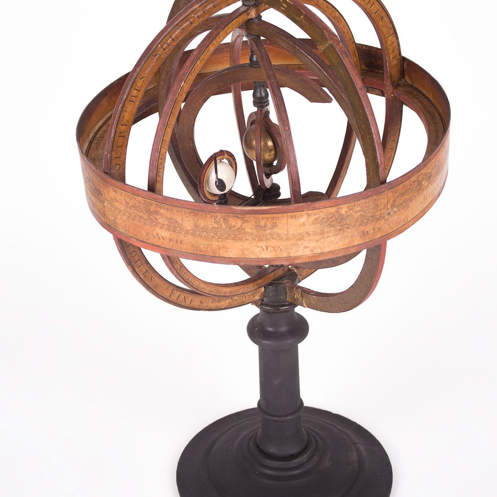 French Copernican heliocentric Armillary Sphere Delamarche - 4