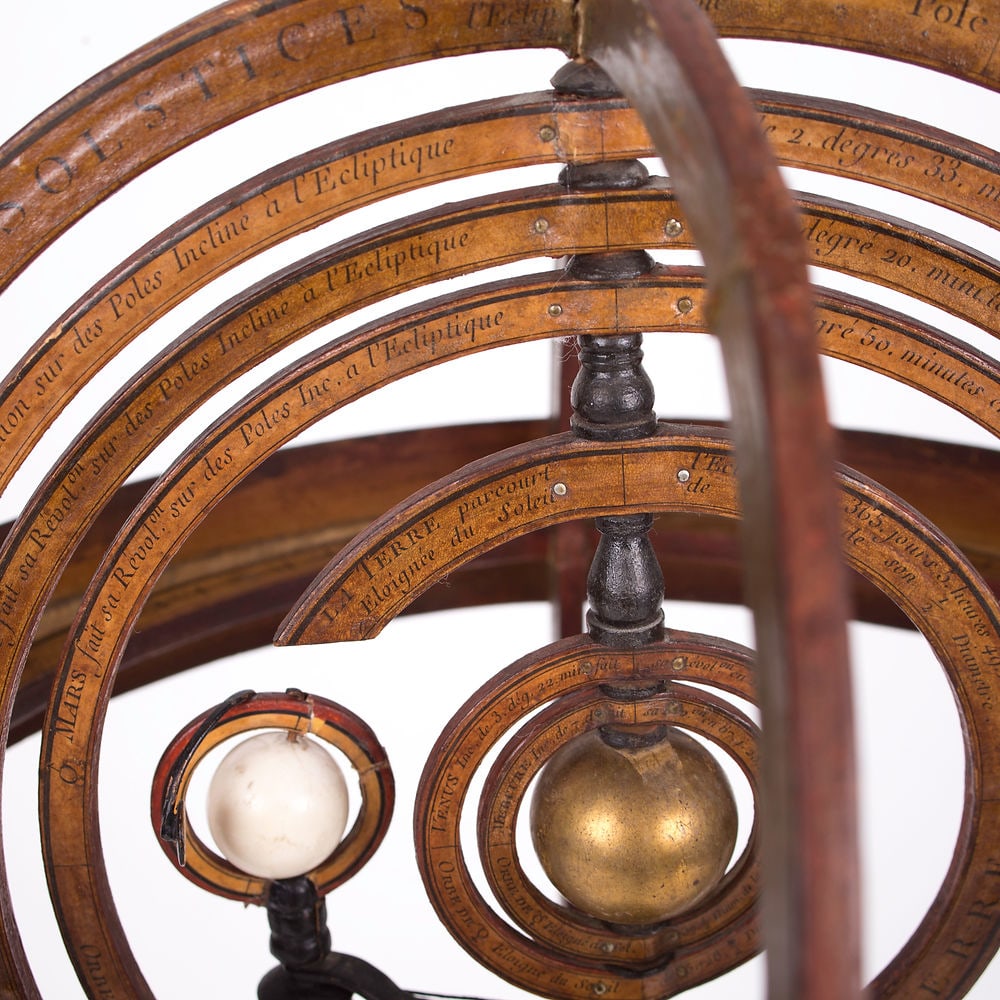French Copernican heliocentric Armillary Sphere Delamarche - 6