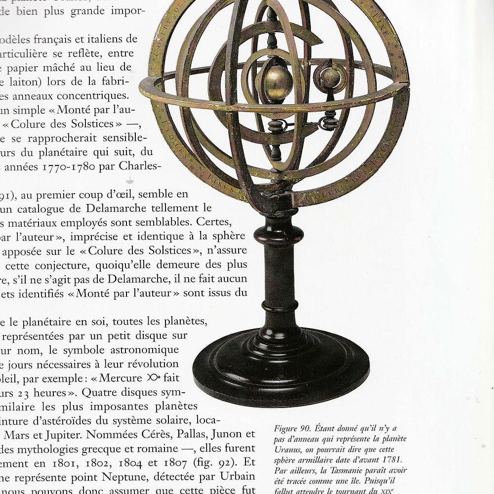 French Copernican heliocentric Armillary Sphere Delamarche - 9
