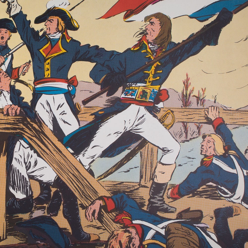 Vintage History French School Poster, Sudel plate 32 Napoleon circa 1950 - 2
