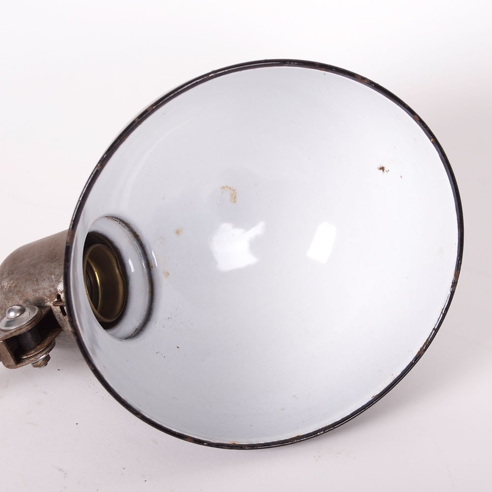 Black Bauhaus table lamp Siemens German production 1930's - 3