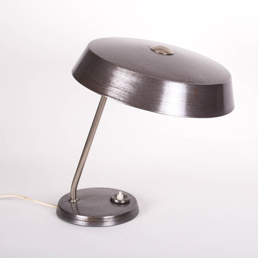 1970s Louis Kalff Style Desk Lamp made in Germany by VEB NARVA Leuchtenbau: This lamp was attibuted to Philipp which edited Louis Kalff design , ultimately I found a reference which placed it as being a East Germany production from VEB Leuchtenbau, East Germany , a company wh