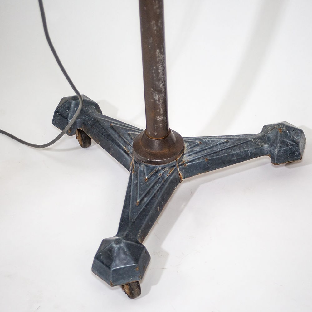 FRENCH ART DECO PROFESSIONAL HAIR DRYER REFURBISHED AS FLOOR LAMP SPOT - 3