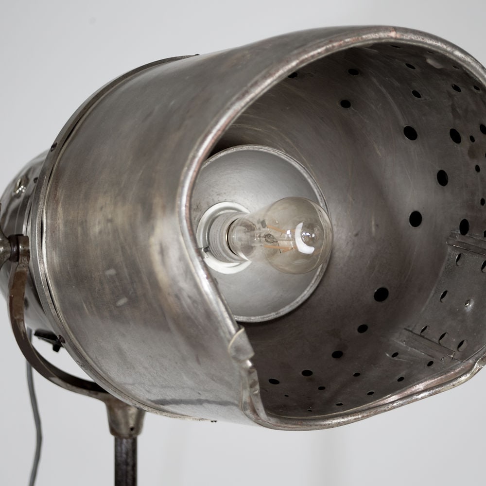 FRENCH ART DECO PROFESSIONAL HAIR DRYER REFURBISHED AS FLOOR LAMP SPOT - 4