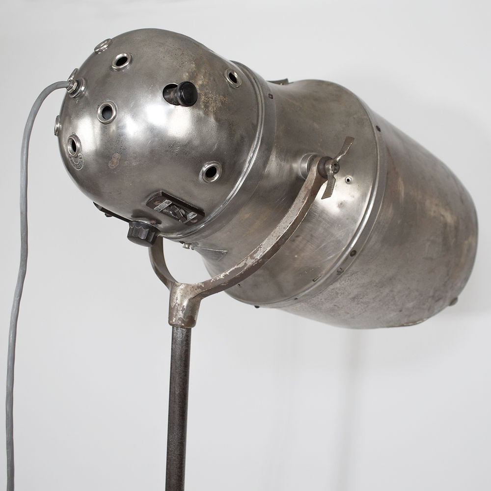 FRENCH ART DECO PROFESSIONAL HAIR DRYER REFURBISHED AS FLOOR LAMP SPOT - 6