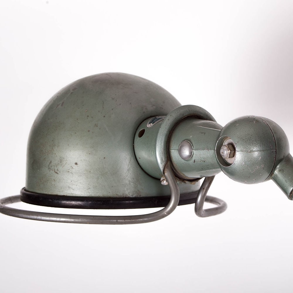 French industrial modernist task lamp Domecq original green finish - 6