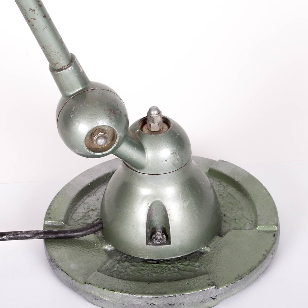French industrial modernist task lamp Domecq original green finish - 7