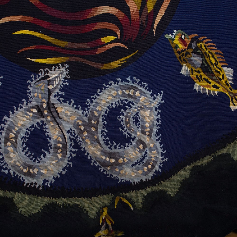 Aubusson Jean Lurcat hand weaved Tabard Frères et Soeurs, Aubusson Kosmos - 4