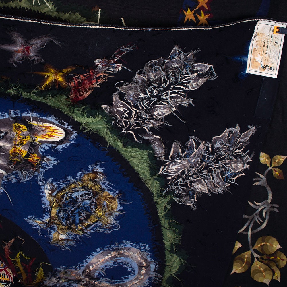 Aubusson Jean Lurcat hand weaved Tabard Frères et Soeurs, Aubusson Kosmos - 9
