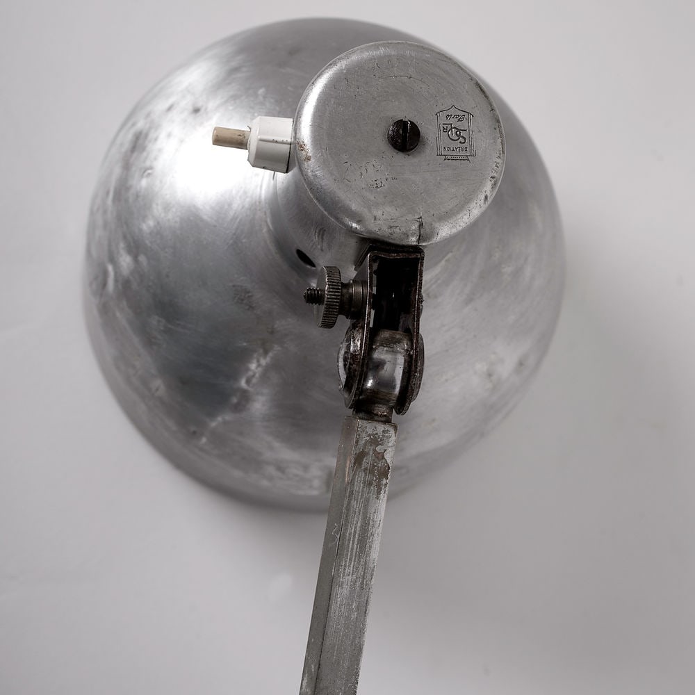 French modernist mid century industrial task lamp Ferdinand Solere - 5