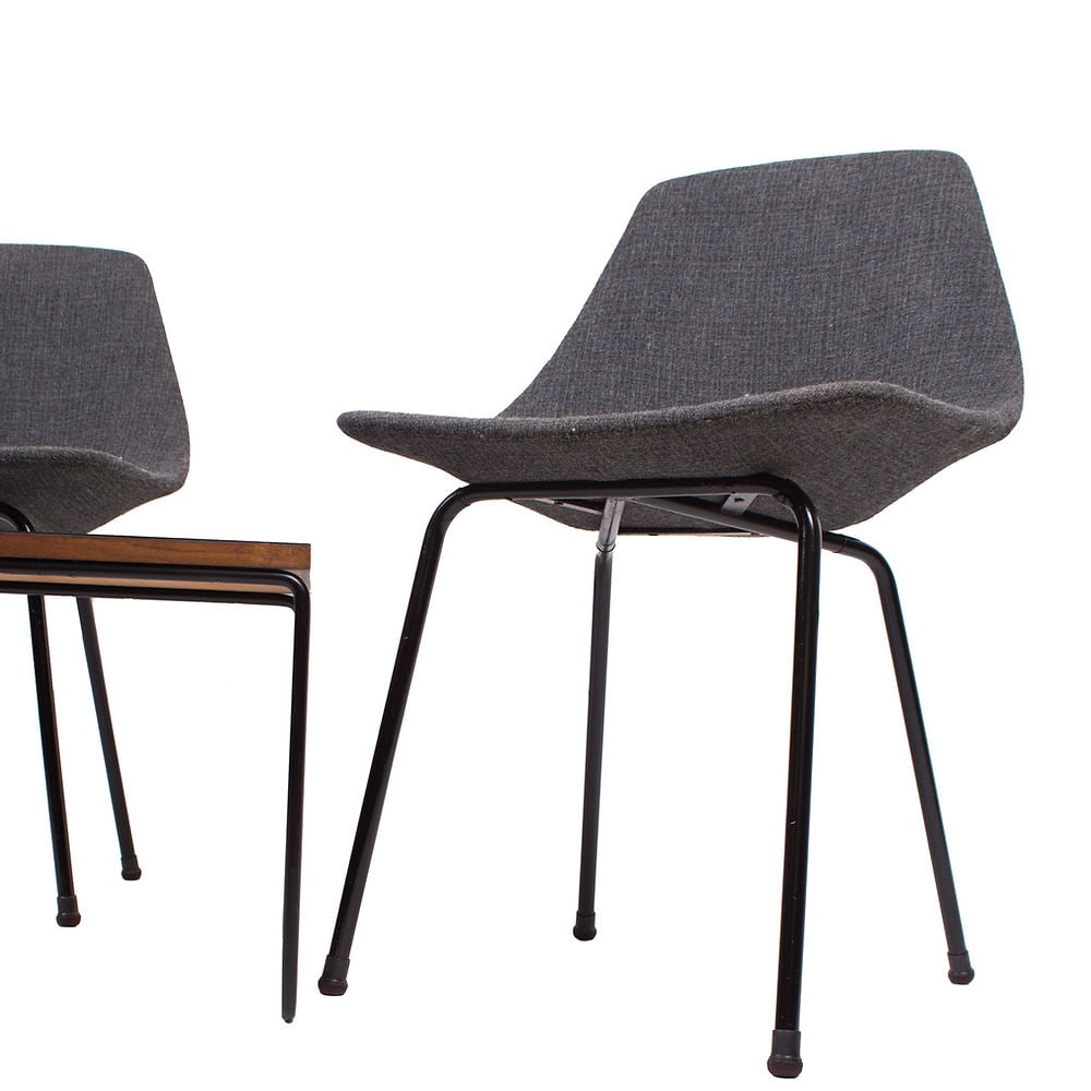 pair of Guariche Amsterdam mid century chair edited by steiner 1954 - 5