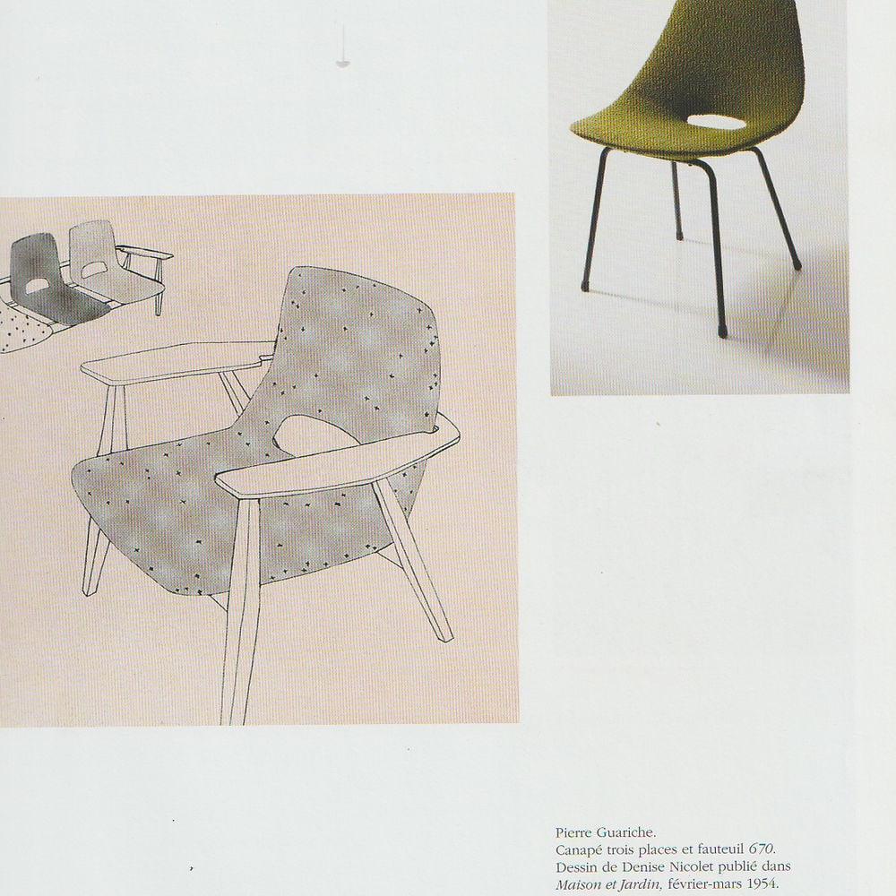 pair of Guariche Amsterdam mid century chair edited by steiner 1954 - 8
