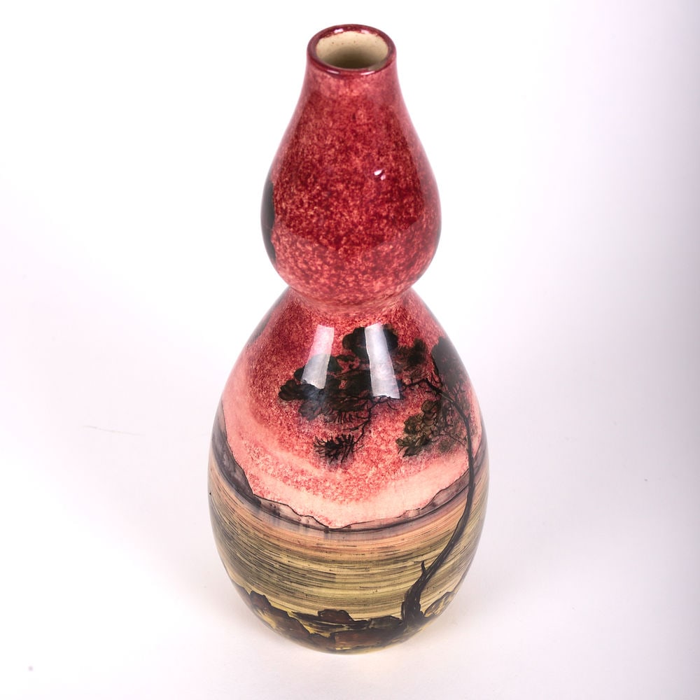 Art Nouveau transition to art deco Clement Massier vase 1910 - 2