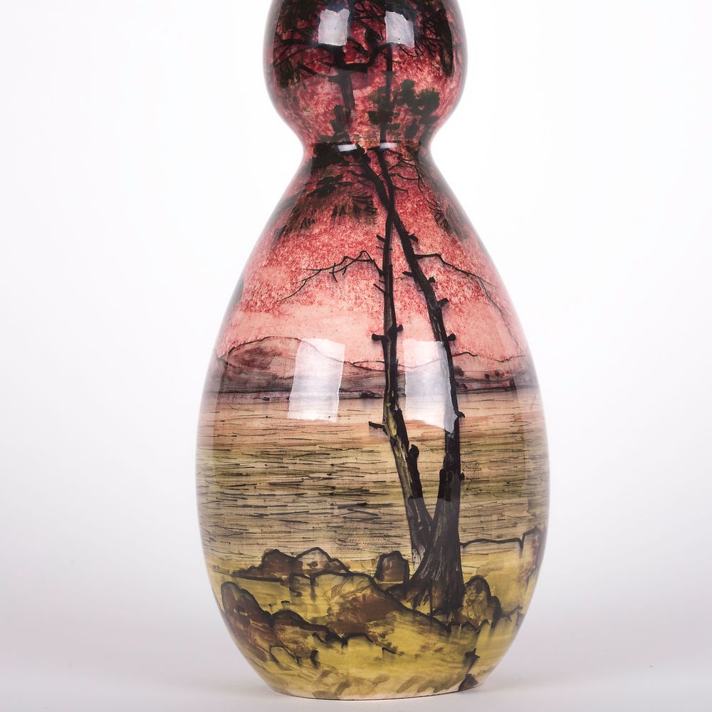 Art Nouveau transition to art deco Clement Massier vase 1910 - 4