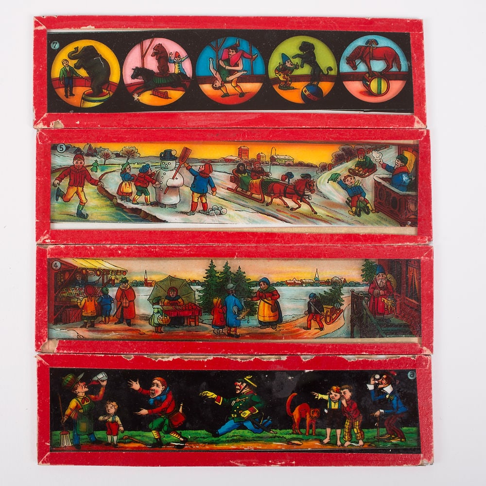 FNN Fritz Neumeyer Nuremberg magic lantern original box with slides - 6