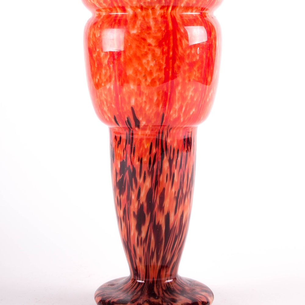 French Art deco Vase verrerie de Clichy Pantin - 2