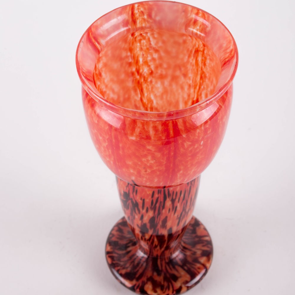 French Art deco Vase verrerie de Clichy Pantin - 3