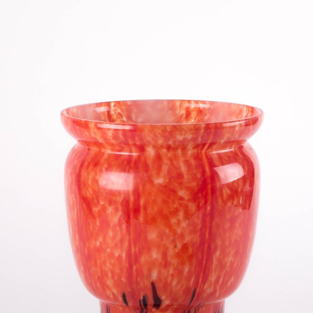 French Art deco Vase verrerie de Clichy Pantin - 4