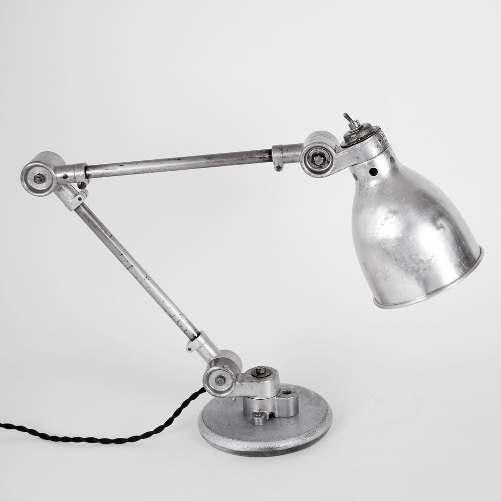 SANFIL FRENCH INDUSTRIAL MODERNIST TASK LAMP Original socket 1950 - 2