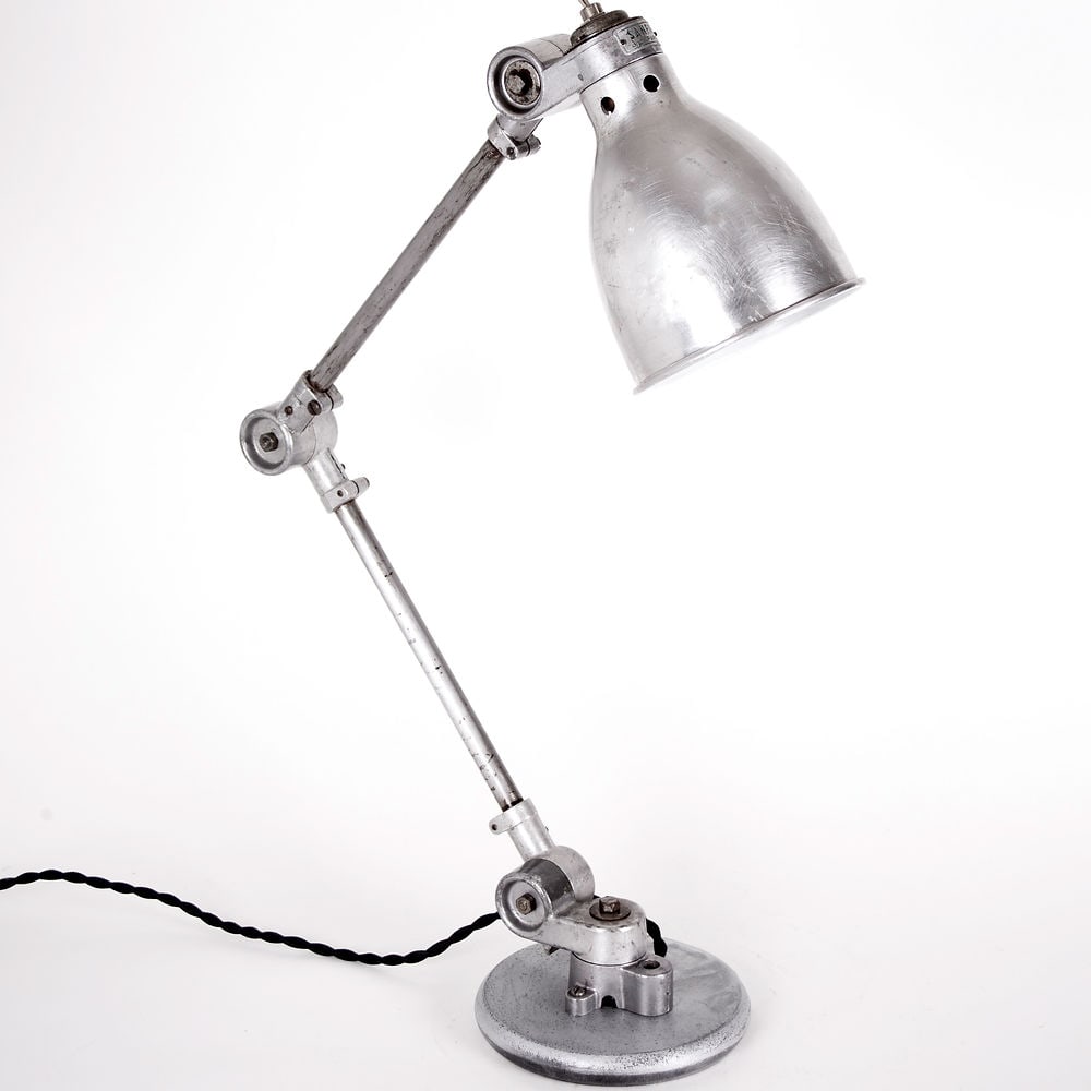 SANFIL FRENCH INDUSTRIAL MODERNIST TASK LAMP Original socket 1950 - 4