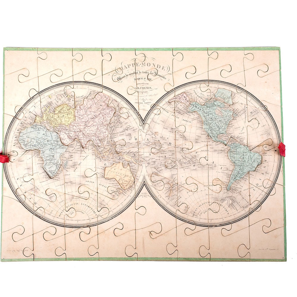 French jigsaw puzzle by Auguste Logerot full set 19th Century Fremin g - 3