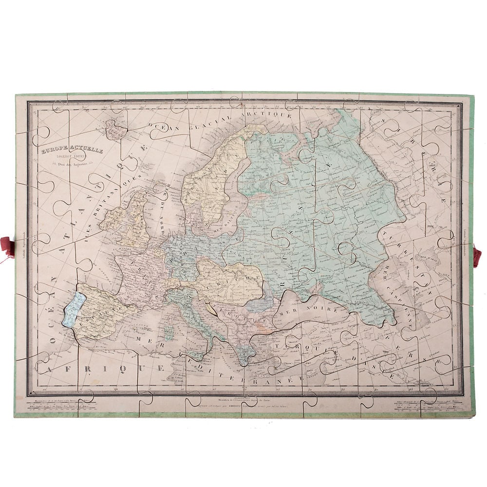 French jigsaw puzzle by Auguste Logerot full set 19th Century Fremin g - 6