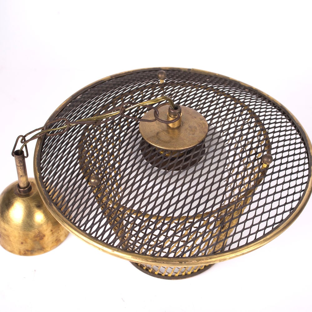 FRENCH modernist lantern pendant Mathieu Mategot - 4