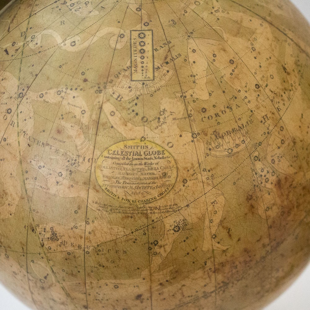 Smith & Son pair "12 of terrestrial and celestial globe 1860 - 6