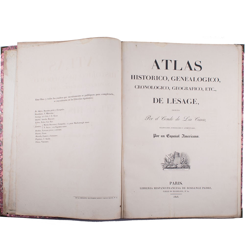 1826 A. le Sage Spanish edition Atlas Historique, Généalogique, Chronologique - 6