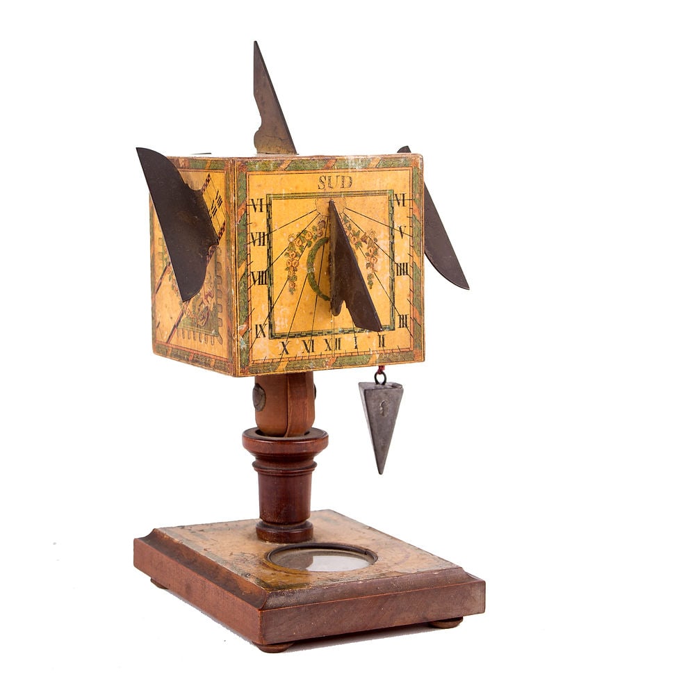 BERINGER CUBIC SUNDIAL polyhedral 18TH . (1 of 7)