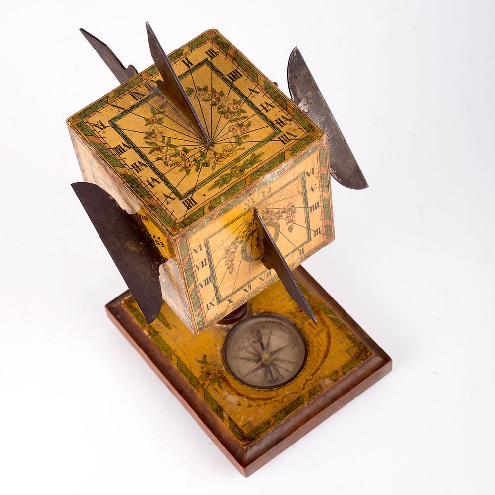 BERINGER CUBIC SUNDIAL polyhedral 18TH . - 3