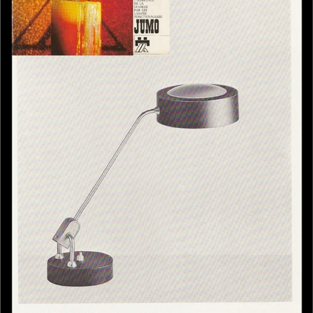 FRENCH MODERNIST JUMO DESK LAMP mid century large reflector - 6