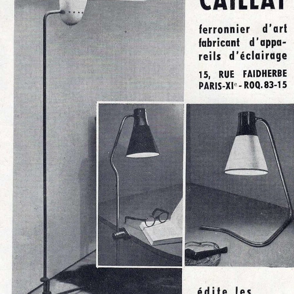 FRENCH Midcentury modernist Desk lamp BINY LACROIX Caillat - 6